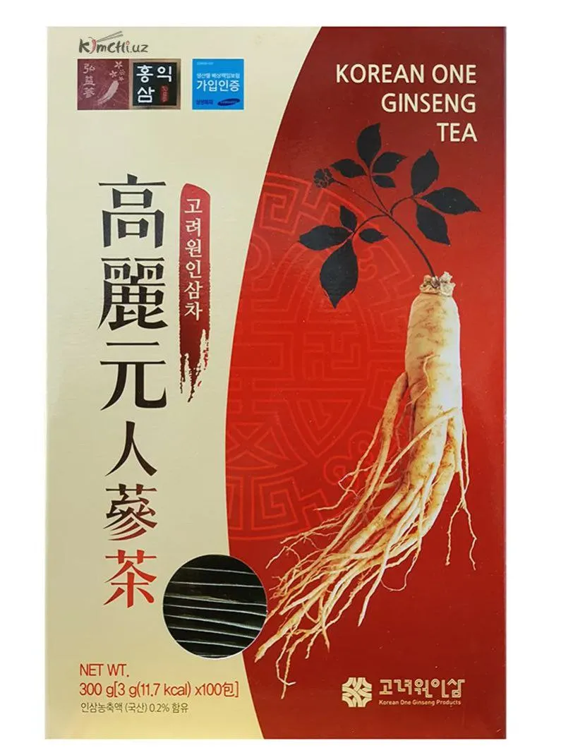 Чай с корнем красного корейского женьшеня 100 шт#2