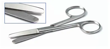 Ножницы прямые с двумя тупыми концами 160 мм