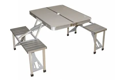 Металлический столик для пикника Легко складывается и раскладывается Выдерживает 300-350кг