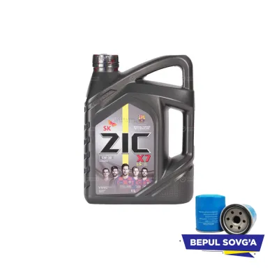 Моторное масло ZIC X7 LS 5W-30, 4 л + в подарок фильтр для масло
