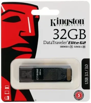 Память USB Flash 32 ГБ Kingston DataTraveler Elite G2