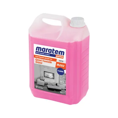 Универсальный очиститель для твердых поверхностей-цветочный Maratem M202 запах 5 л / 20л