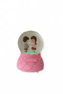 Музыкальный снежный шар ab015 SHK Gift розовый