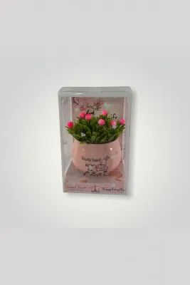 Сувенир - цветок в вазе a005 SHK Gift розовый