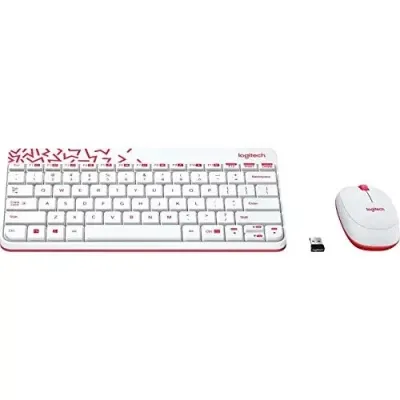 Клавиатура с мышью Logitech MK240 Nano White 