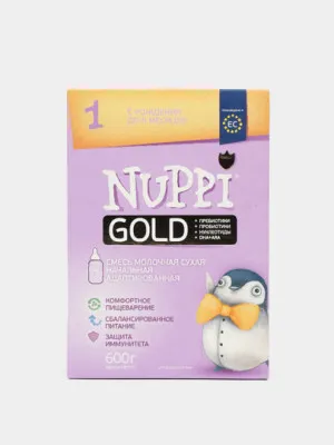 Смесь Nuppi Gold 1 молочная 0-6м 600гр