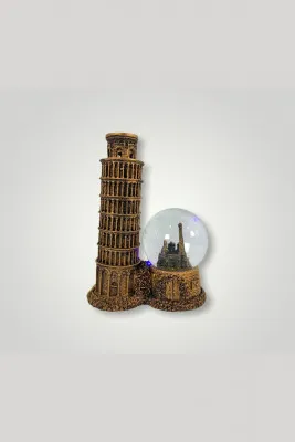 Водный снежный шар пизанская башня a019 shk gift