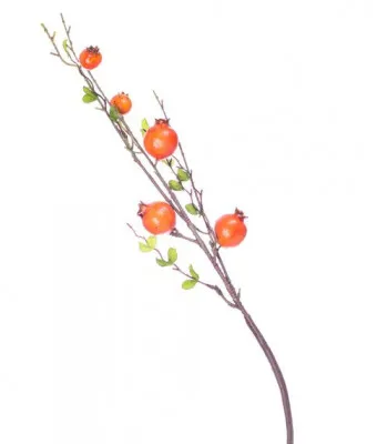 Искусственные цветы: ветка граната ( 1 шт) №269