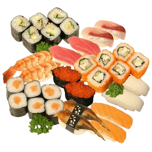 Sushi, sushi tayyorlash uchun mahsulotlar