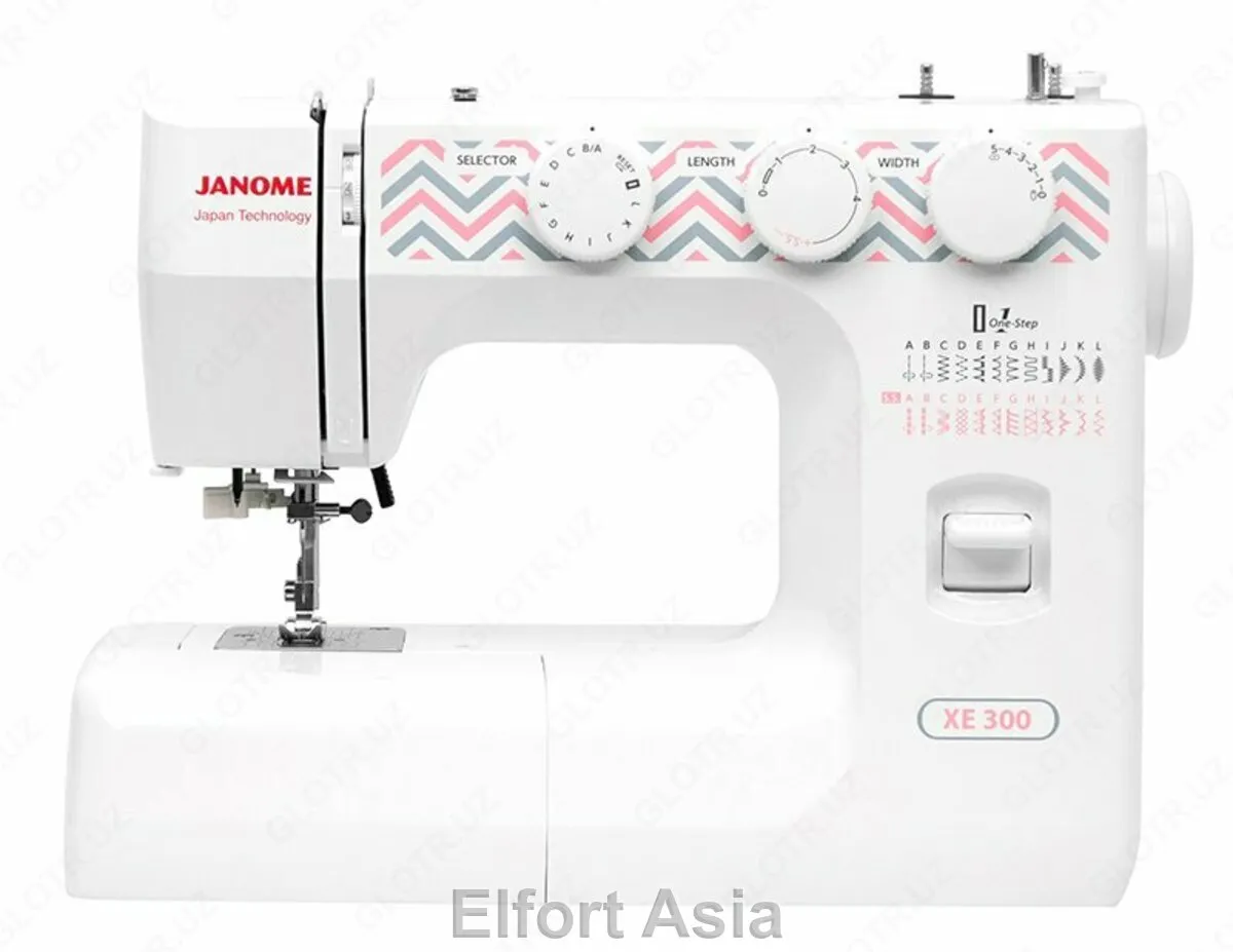 Janome XE 300 — это электромеханическая швейная машина#1