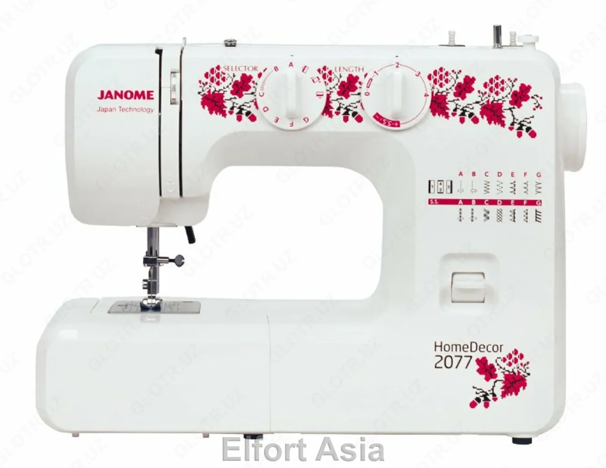 Электромеханическая швейная машина Janome HomeDecor 2077#1