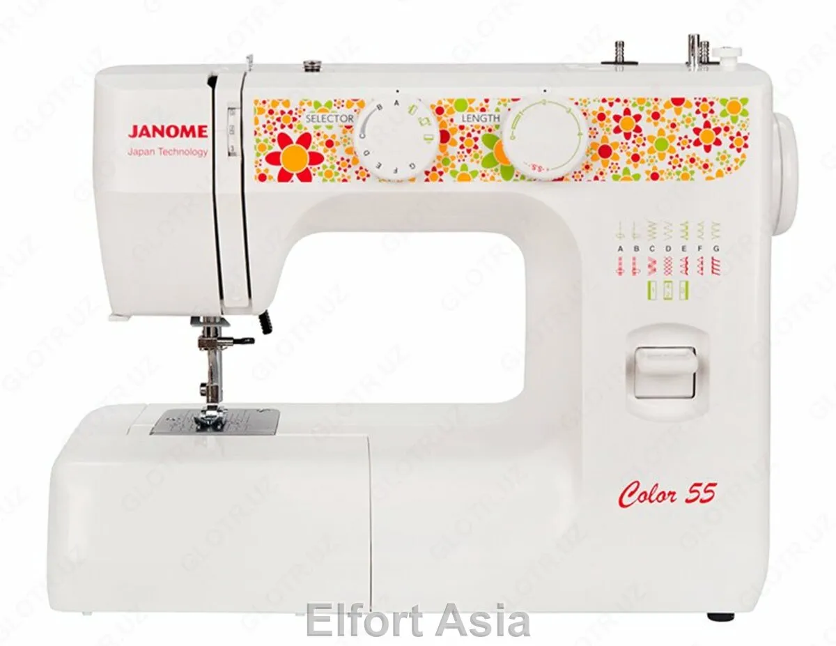 Практичная швейная машина Janome Color 55#1