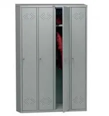 Шкаф четырех-секционный для униформы металлический ITM -165#1