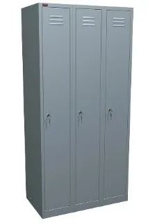 Шкаф трех секционный для униформы металлический ITM -166#1