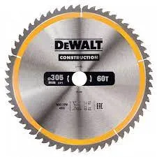 Пильный диск по дереву с гвоздями DEWALT, DT1960-QZ, 305 x 30 мм, 60 зубов#1