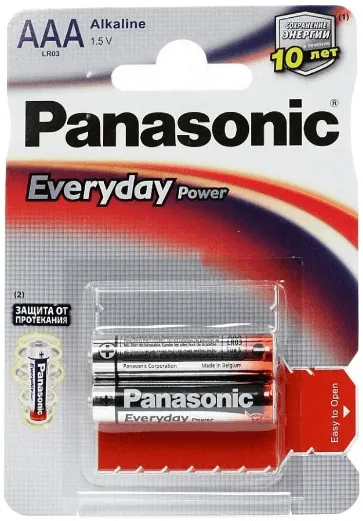 Батарейка Panasonic Everyday Power AAA/LR03, 2 шт.#1