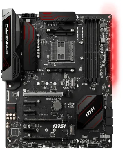Материнская плата MB MSI AMD AM4 X470 Gaming Pro DDR4#1