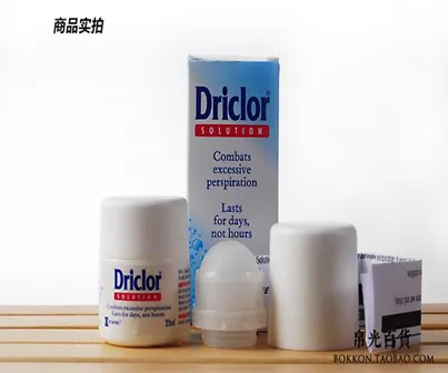 Дриклор (Driclor solution Stiefel Laboratories)- эффективное средство против повышенного потоотделения#1