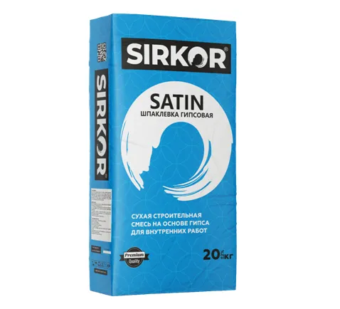 SIRKOR шпаклевка гипсовая "SATIN" 20 кг#1