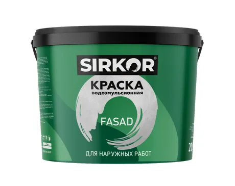 SIRKOR краска водоэмульсионная "FASAD" 20 кг#1