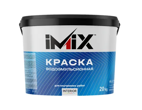 IMIX краска водоэмульсионная "INTERIOR" 20 кг #1