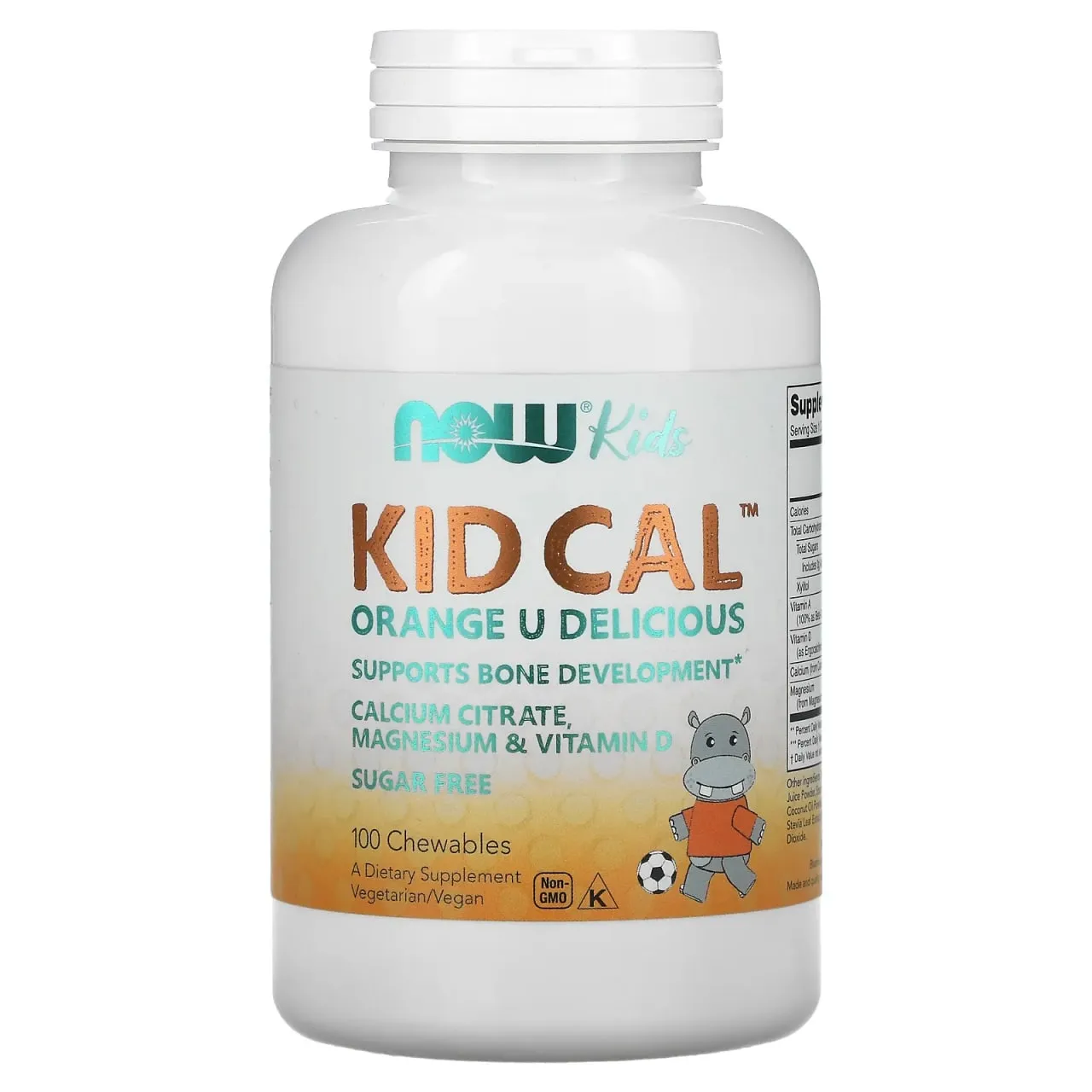 NOW Foods, Kid Cal, 100 ta chaynaladigan tabletkalar#1