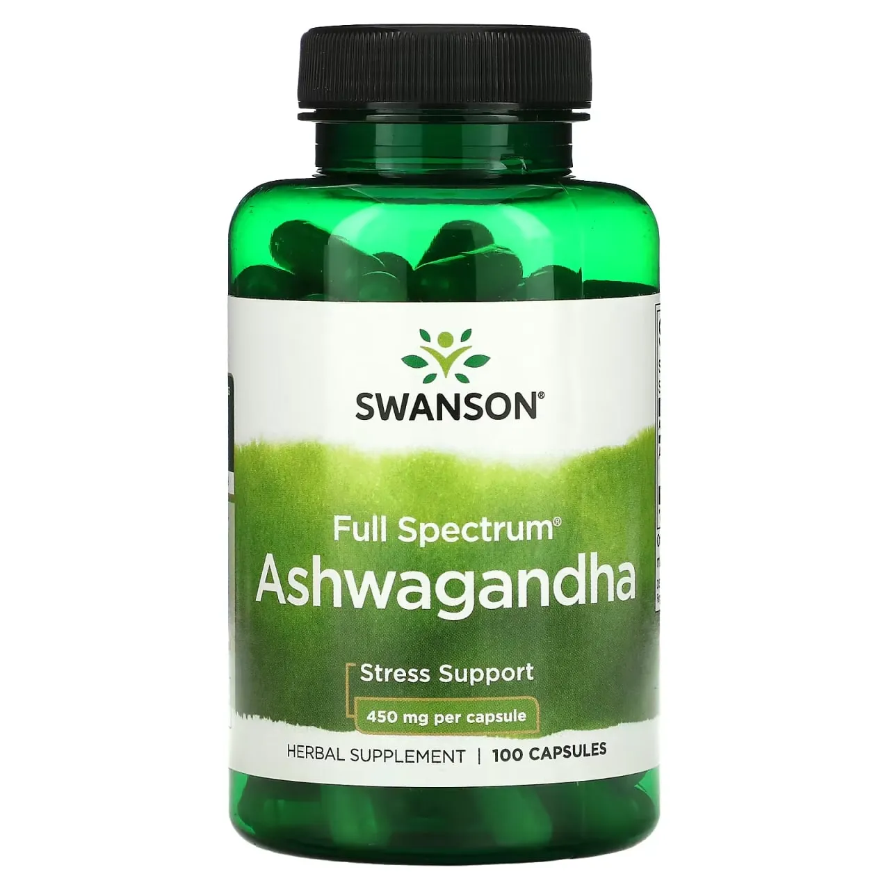 Капсулы Swanson, Ashwagandha, 450 mg, 100 kapsula#1