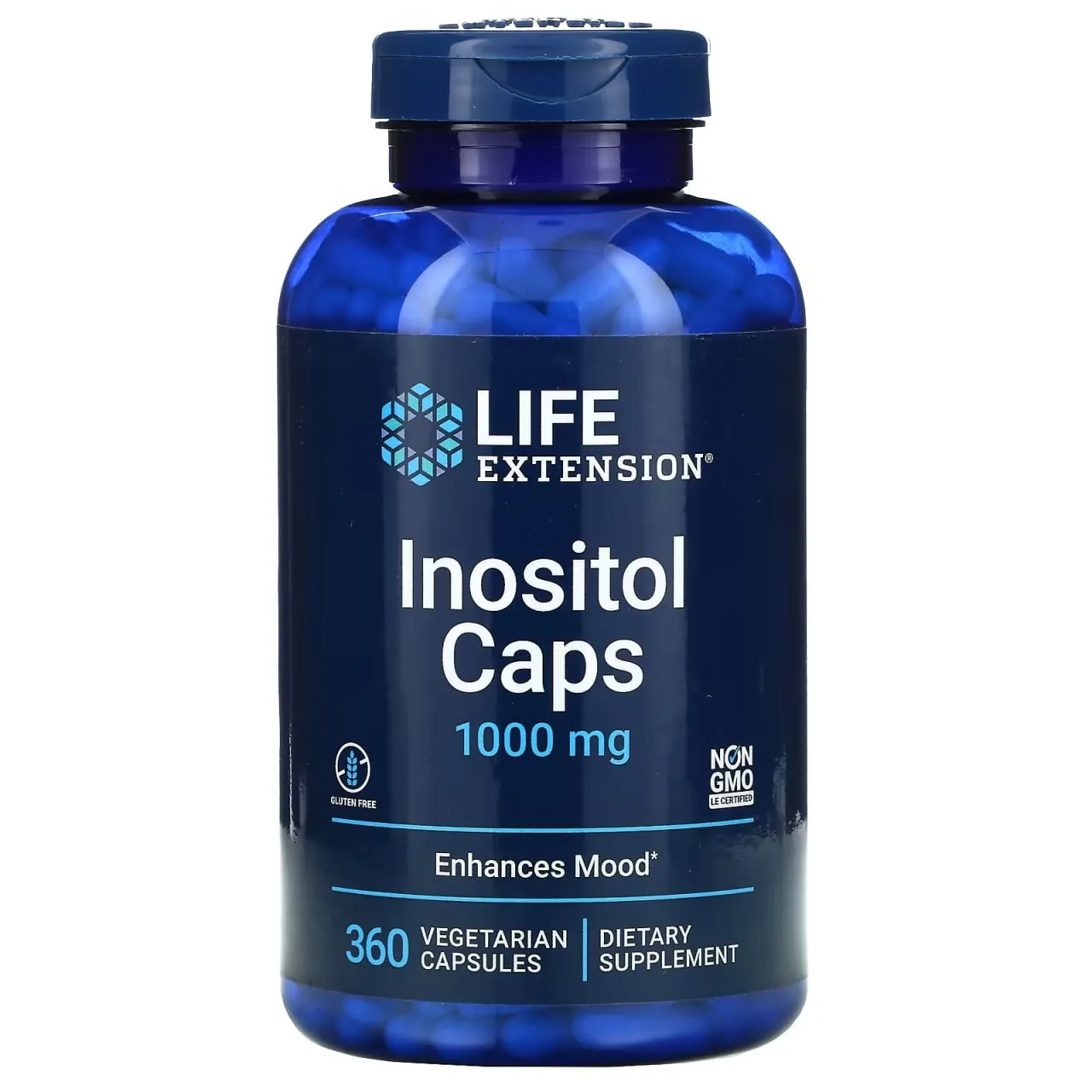 Life Extension, Inositol, 1000 mg, 360 Veg Kapsül#1