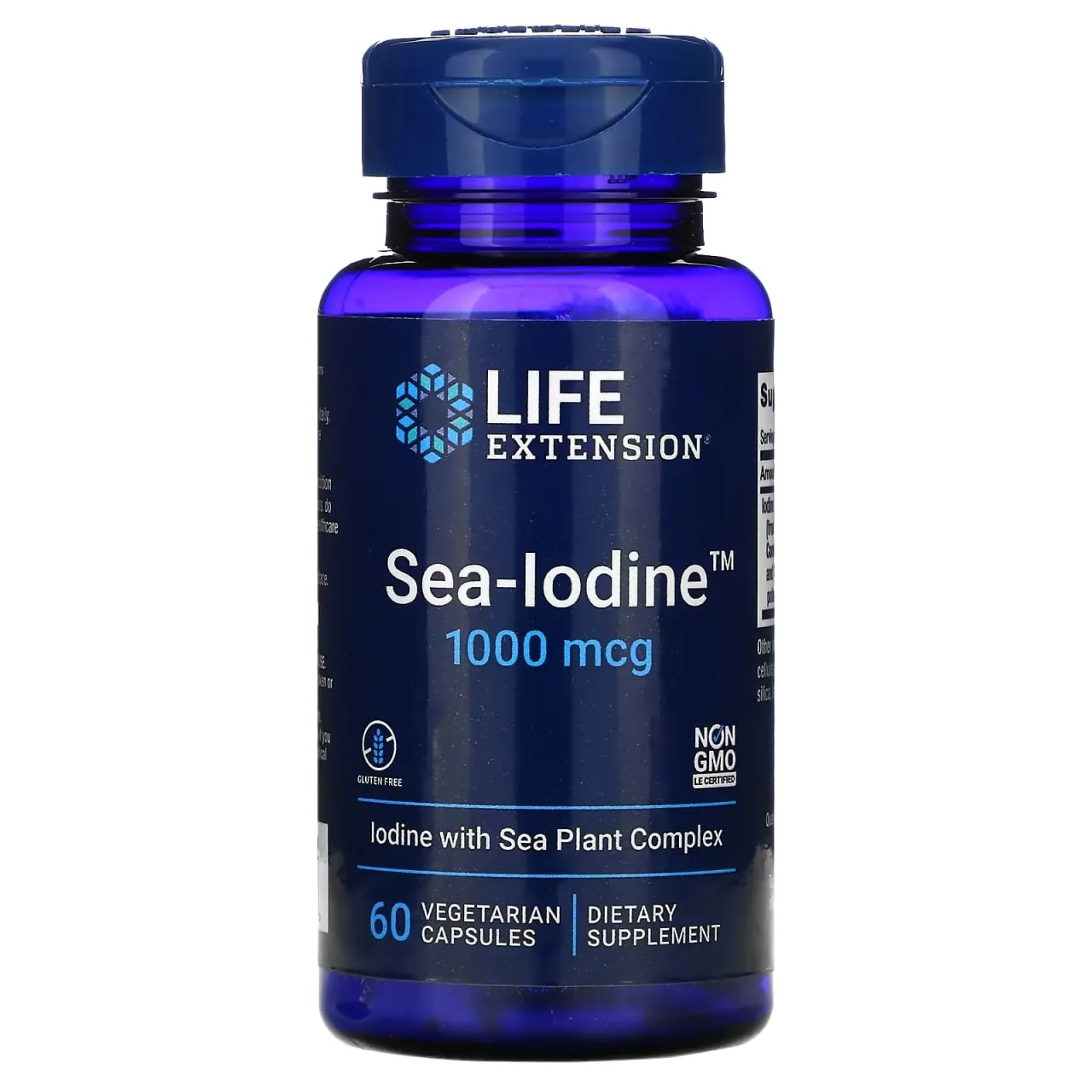 Life Extension, Sea-Iodine, 1000 мкг, 60 вегетарианских капсул#1