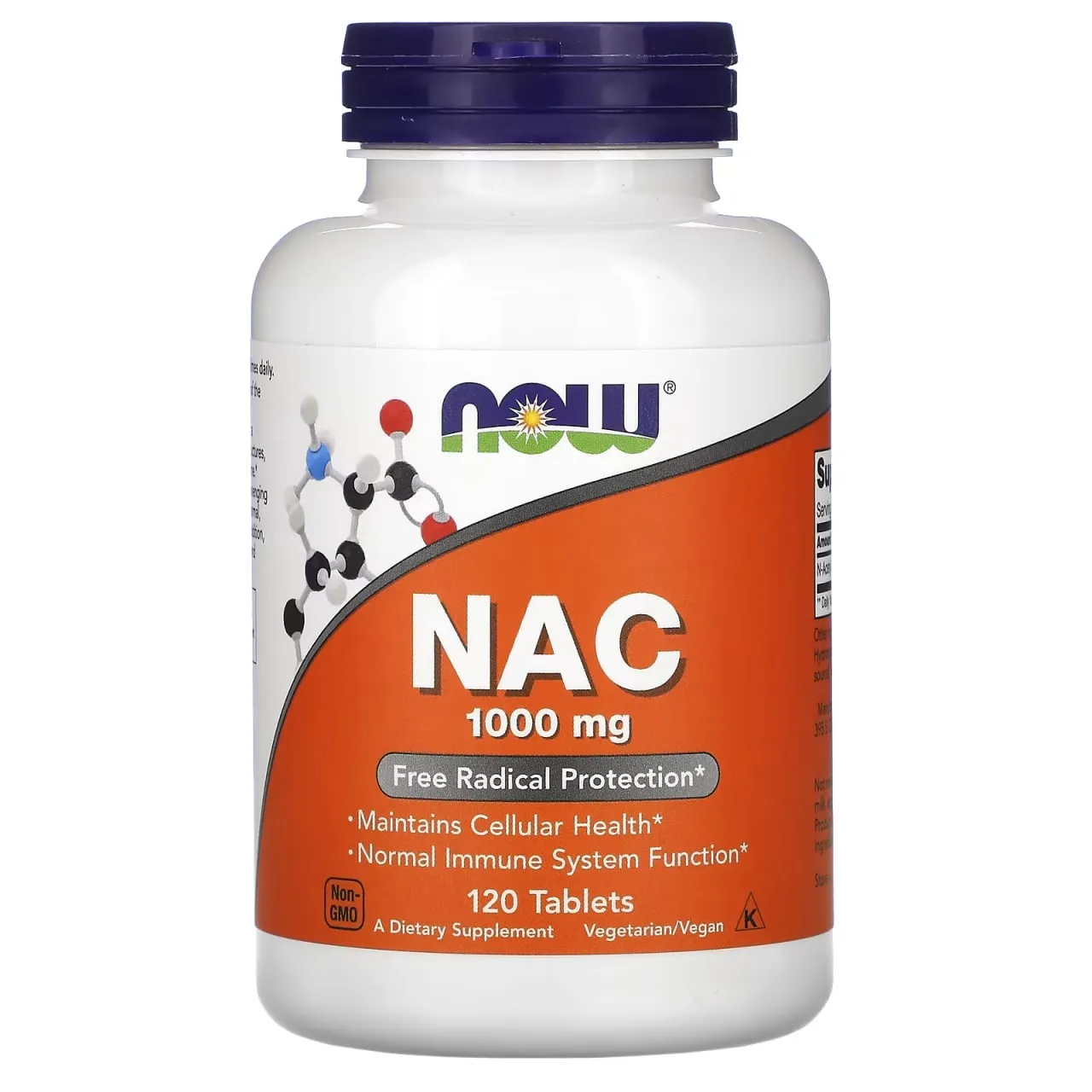 NOW Foods, NAC, 1000 mg, 120 Tabletka#1