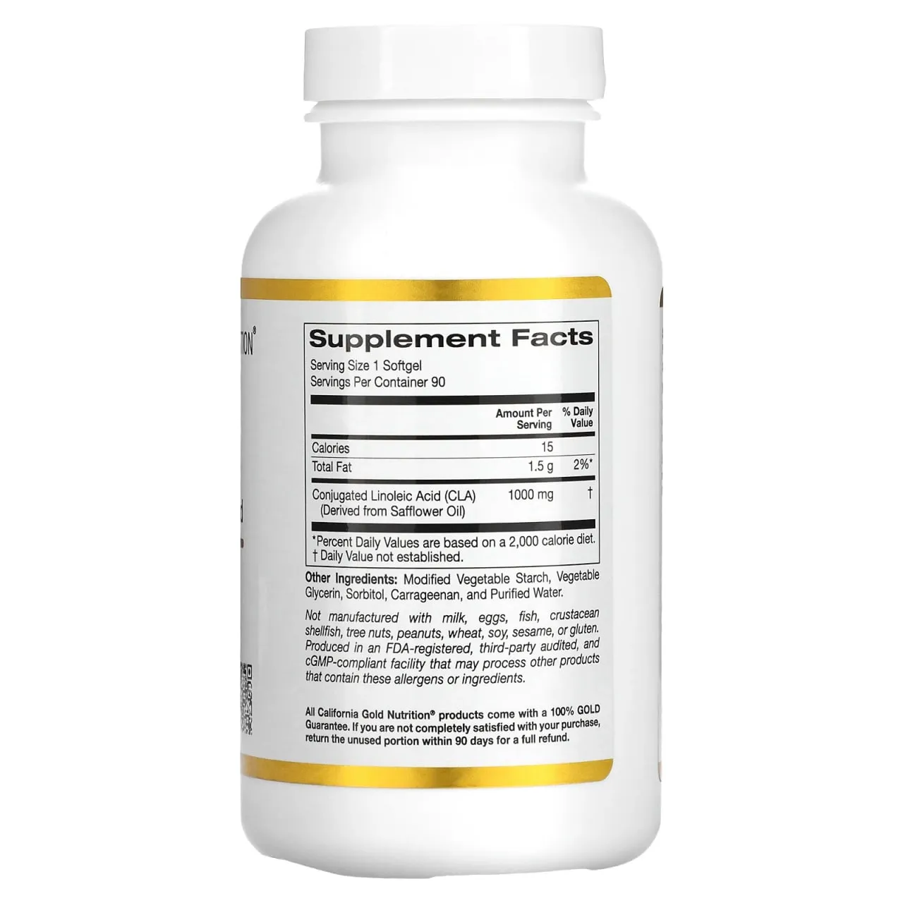 California Gold Nutrition, Clarinol, КЛК, коньюгированная линолевая кислота, 1000 мг, 90 мягких таблеток#2