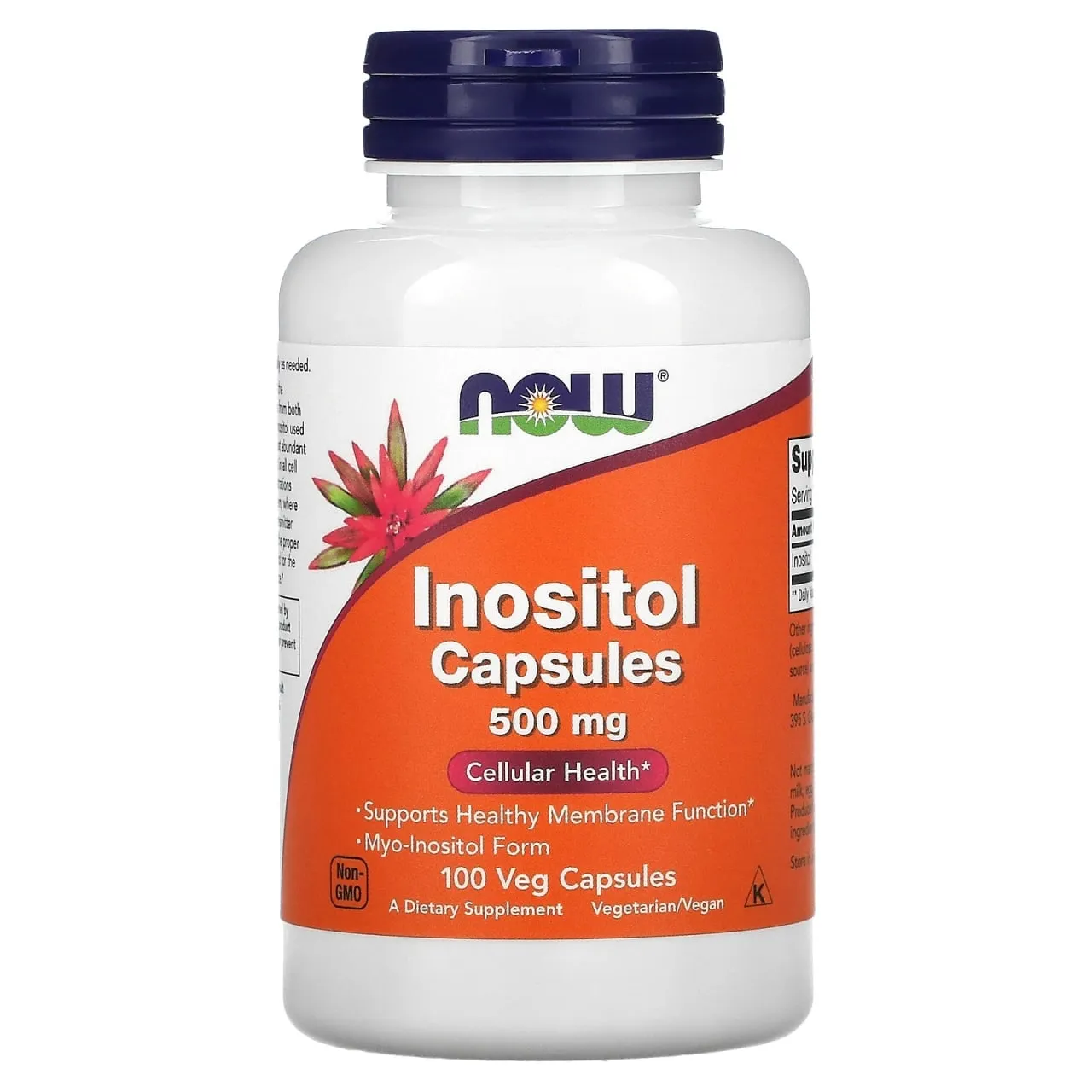 Now Foods, Inositol Caps, 500 mg, 100 Veg Capsules#1