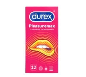 Презервативы Durex Pleasuremax №12 (с ребрами и пупырышками)