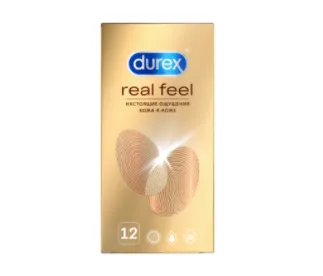 Durex Real Feel №12 prezervativ (sintetik lateks)#1