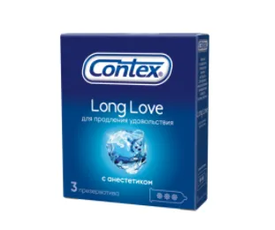 Презервативы Contex Long Love №3 (с анестетиком)#1