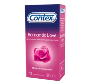 Contex Romantic Love №12 prezervativ (xushbo'y moyli)#1