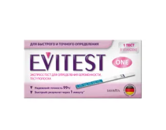 Тест-полоска для определения беременности Evitest one 1 шт#1