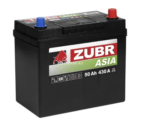 Автомобильный аккумулятор ZUBR Ultra 6ст-50 L+ L1, черный#1