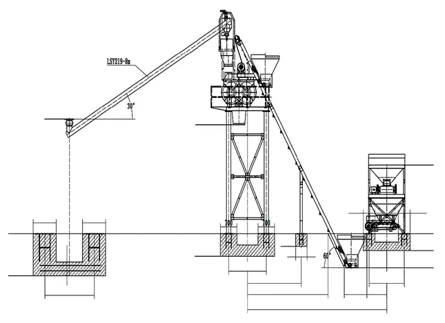 Стационарный бетонный завод HZS35 (производительность 35 куб/час)#4
