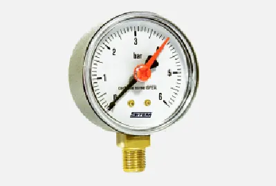 SITEM Vertikal gaz bosimi o'lchagichi D63 mm, 100 mbar, 1/4"#1