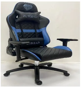 Игровое кресло ZUMRAD (черно-синее)#1