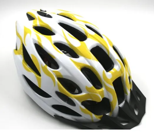 Шлем защитный FSD-HL003 (in-mold) жёлто-белый, размер L#1
