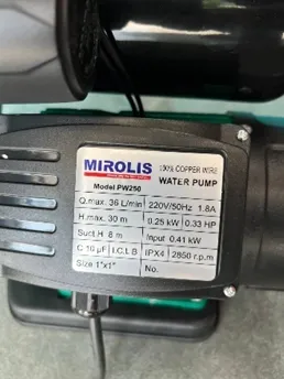 Avtomatik vakuum nasosi MIROLIS PW250#3