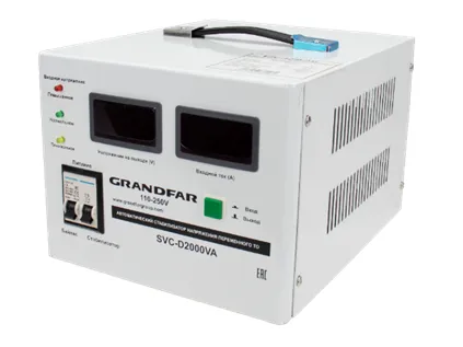 Стабилизатор напряжения GRANDFAR SVC-D2000VA 110-250V#1