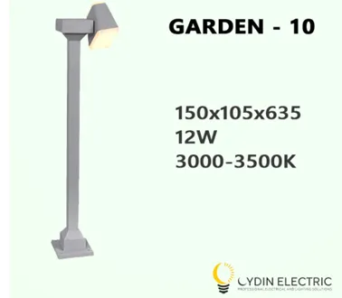 Садово-парковый светодиодный светильник “GARDEN-10” 12Вт IP65#1