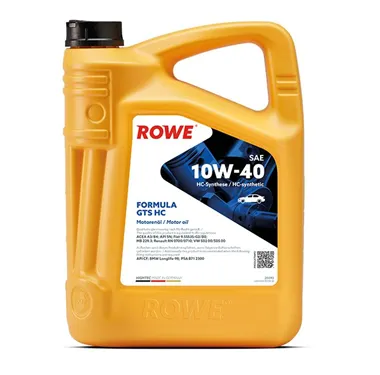 Моторное масло ROWE HIGHTEC FORMULA GTS SAE 10W-40 HC #1