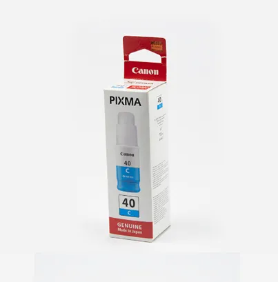 Canon PIXMA G5040/6040/7040 uchun Canon INK Botll GL-40 C EMB (siyoh, 70 ml, moviy) (asl nusxasi)#1