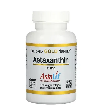 Астаксантин, California Gold Nutrition, AstaLif, 12 мг, 120 растительных мягких таблеток#1