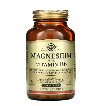 Магний с витамином B6 Solgar Magnesium, 250 таблеток#1