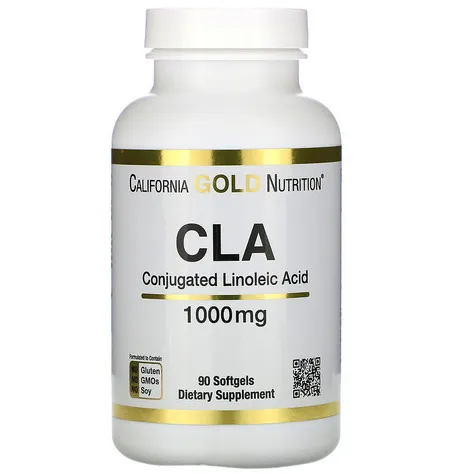 Конъюгированная линолевая кислота, California Gold Nutrition, Clarinol, КЛК, 1000 мг, 90 мягких таблеток#1